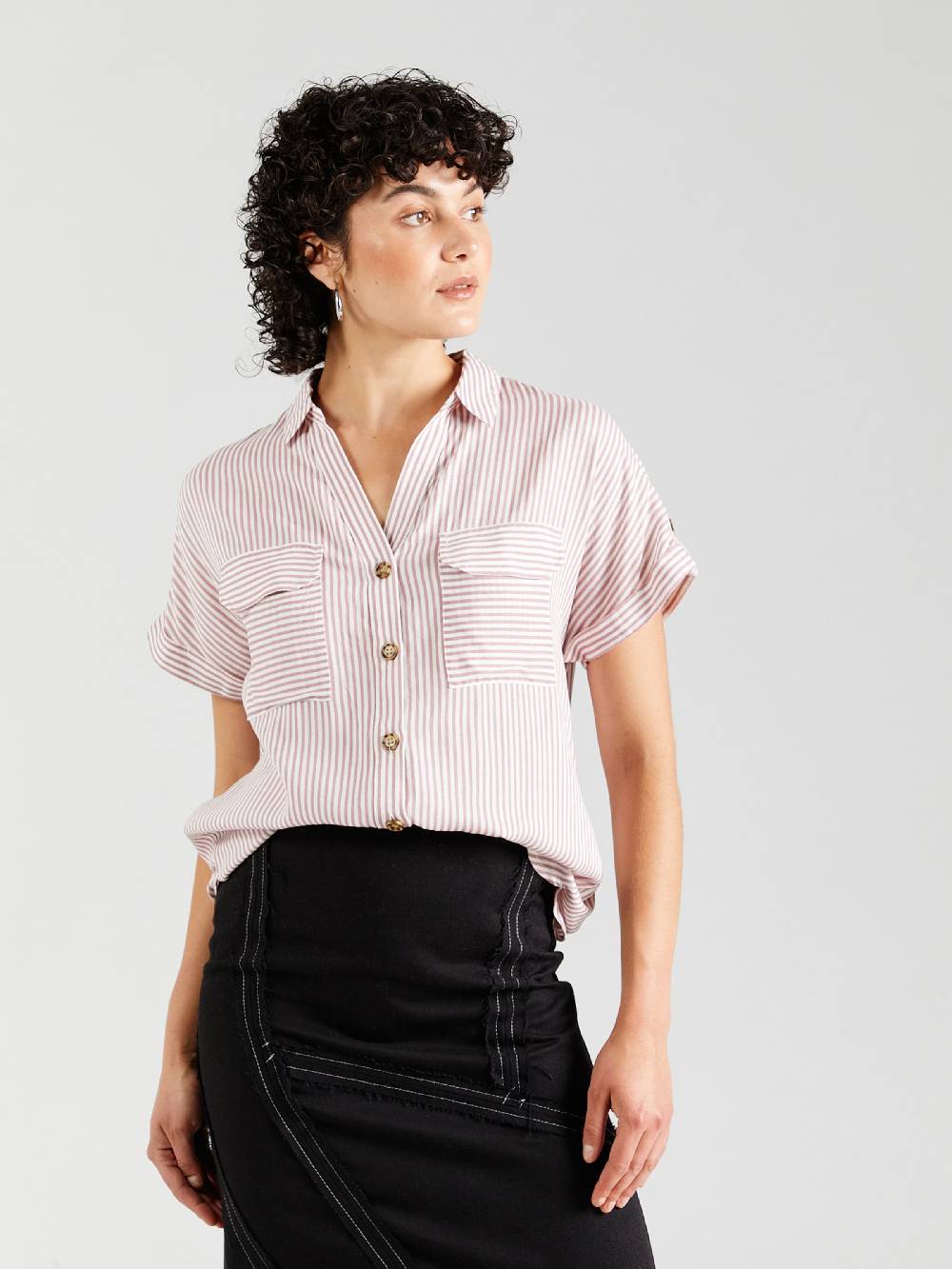 VERO MODA Blouse 'VMBUMPY' in Dusky Pink Super Sparpreis