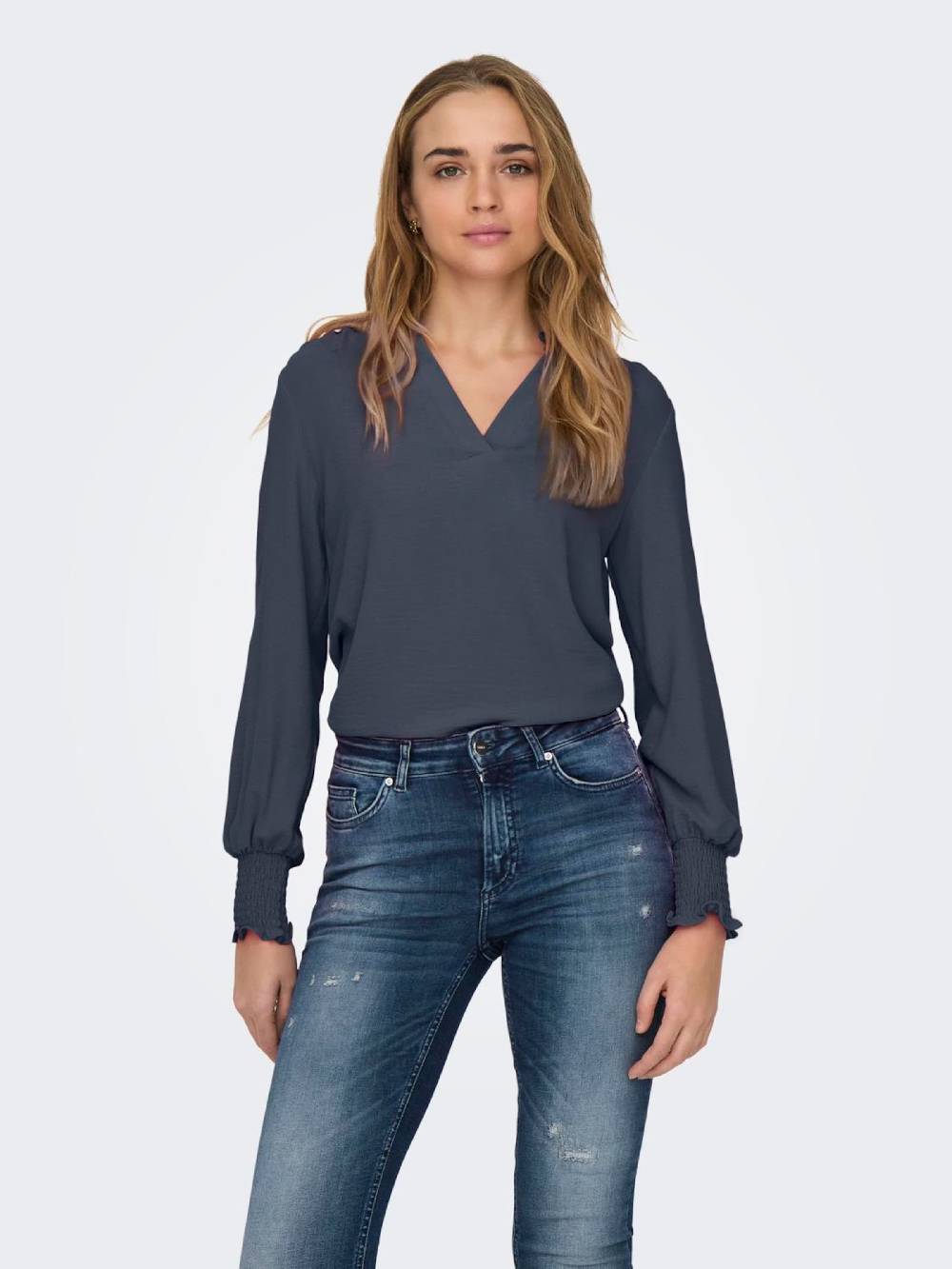 ONLY Blouse 'ONLMETTE' in Dark Blue Wochenangebot