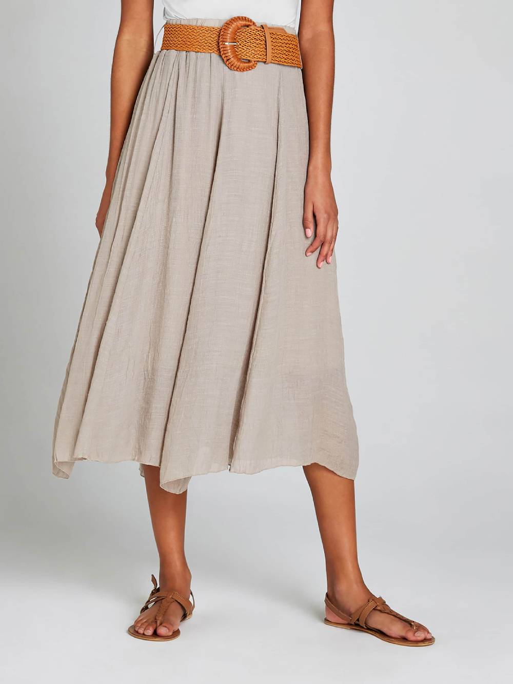 Apricot Skirt in Brown Letzte 2 Tage