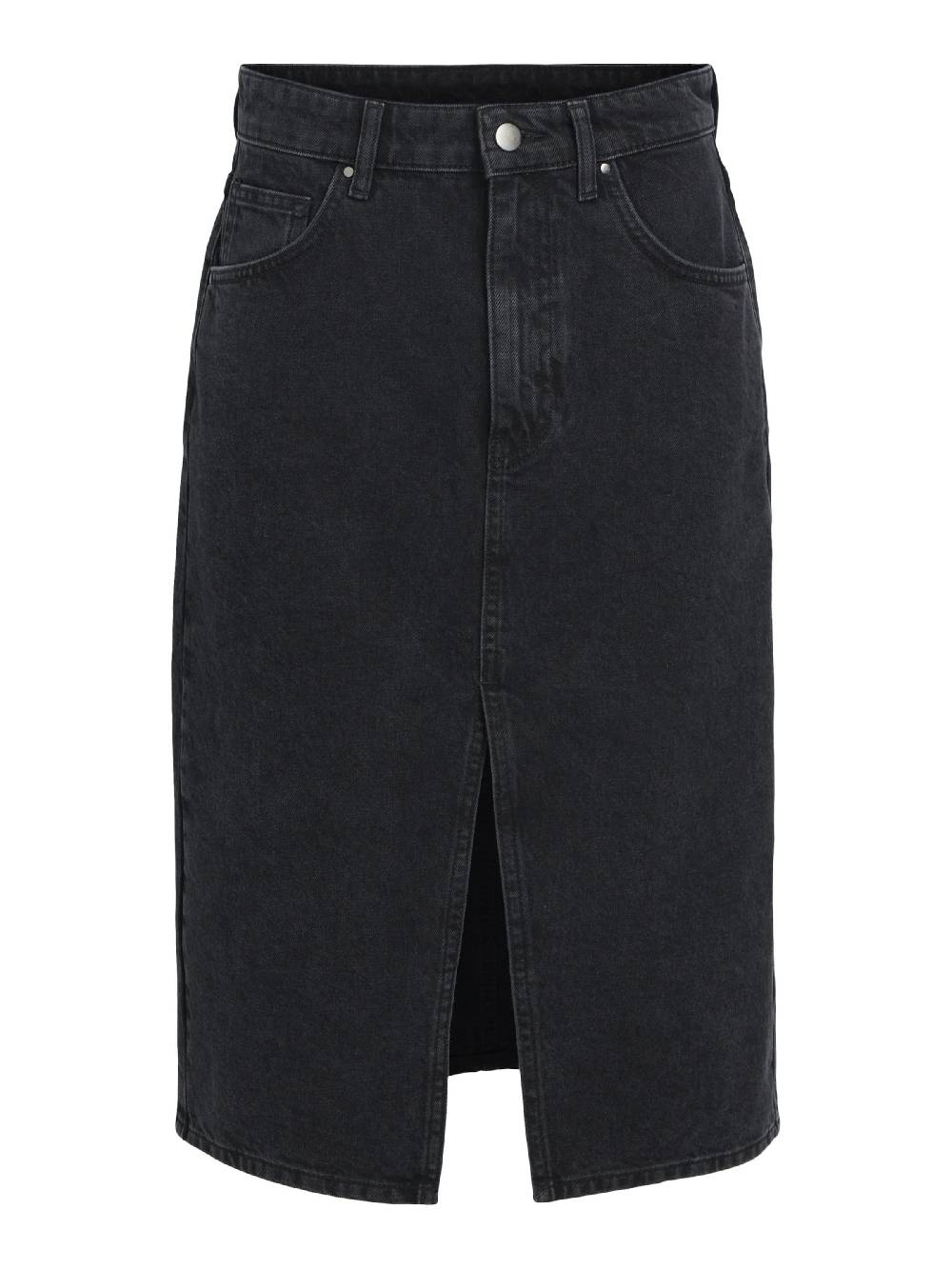 OBJECT Skirt 'Harlow' in Black Denim Sonderangebot der Fabrik