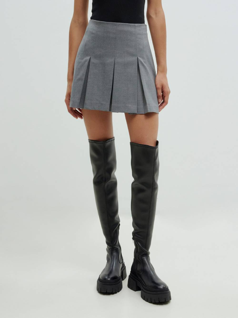 EDITED Skirt 'Liss' in Mottled Grey Rabatte dieses Monats