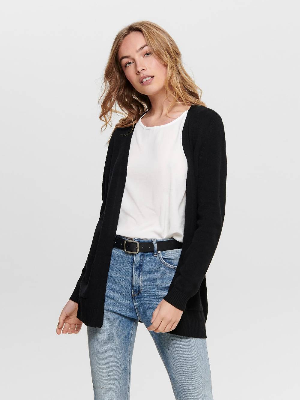 ONLY Knit Cardigan 'ONLLesly' in Black Günstiger Verkauf
