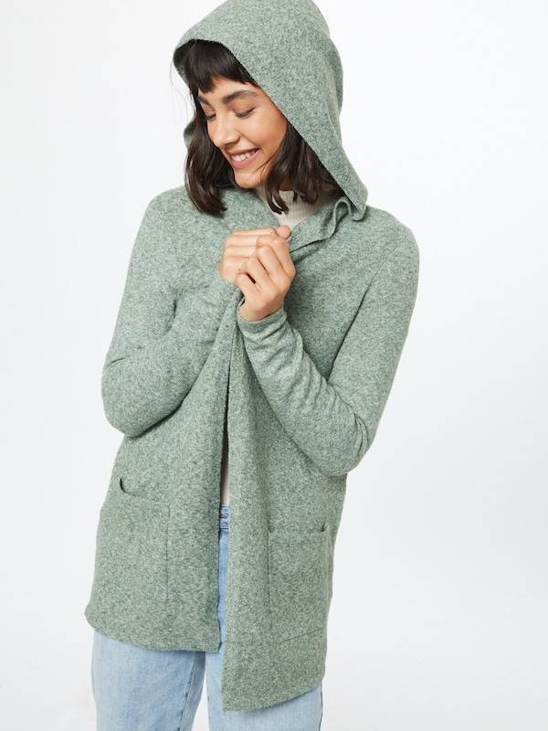 VERO MODA Knit Cardigan 'VMDoffy' in Mottled Green Blitzverkäufe