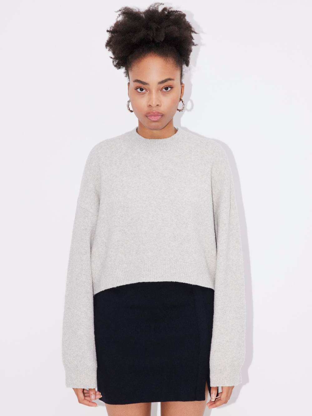 LeGer by Lena Gercke Sweater 'Elwine' in Mottled Grey Flash Sale