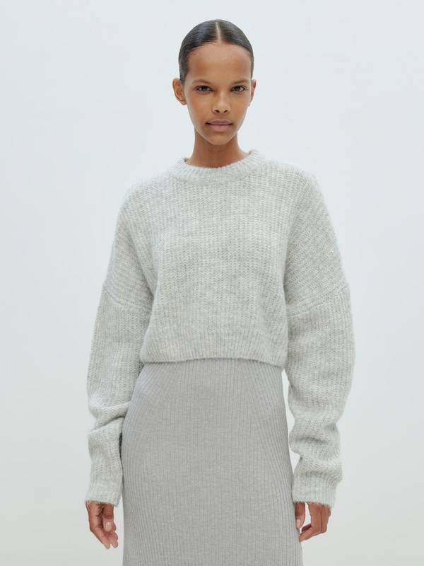 EDITED Sweater 'Yella' in Mottled Grey Muttertagsangebot