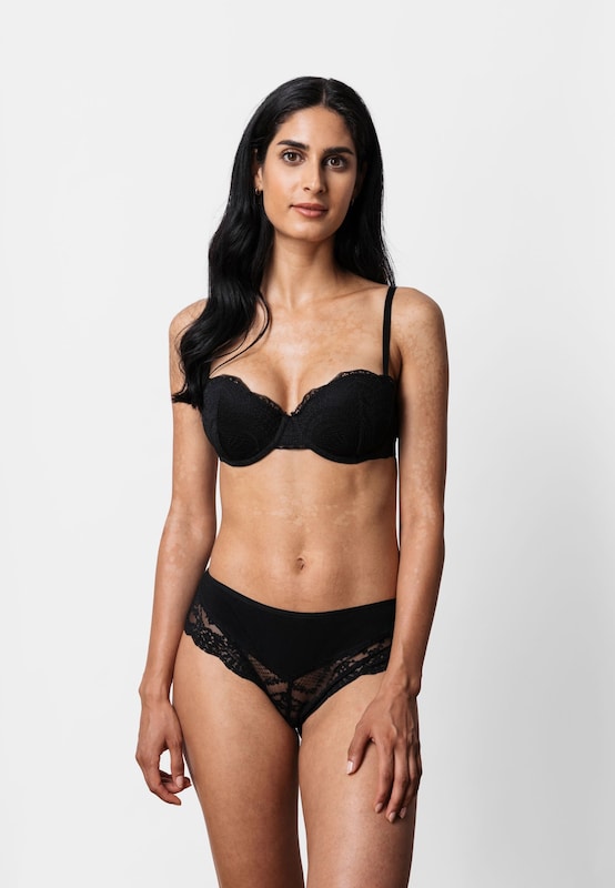 SNOCKS Boyshorts 'Spitze' in Black Valentinstagsangebot
