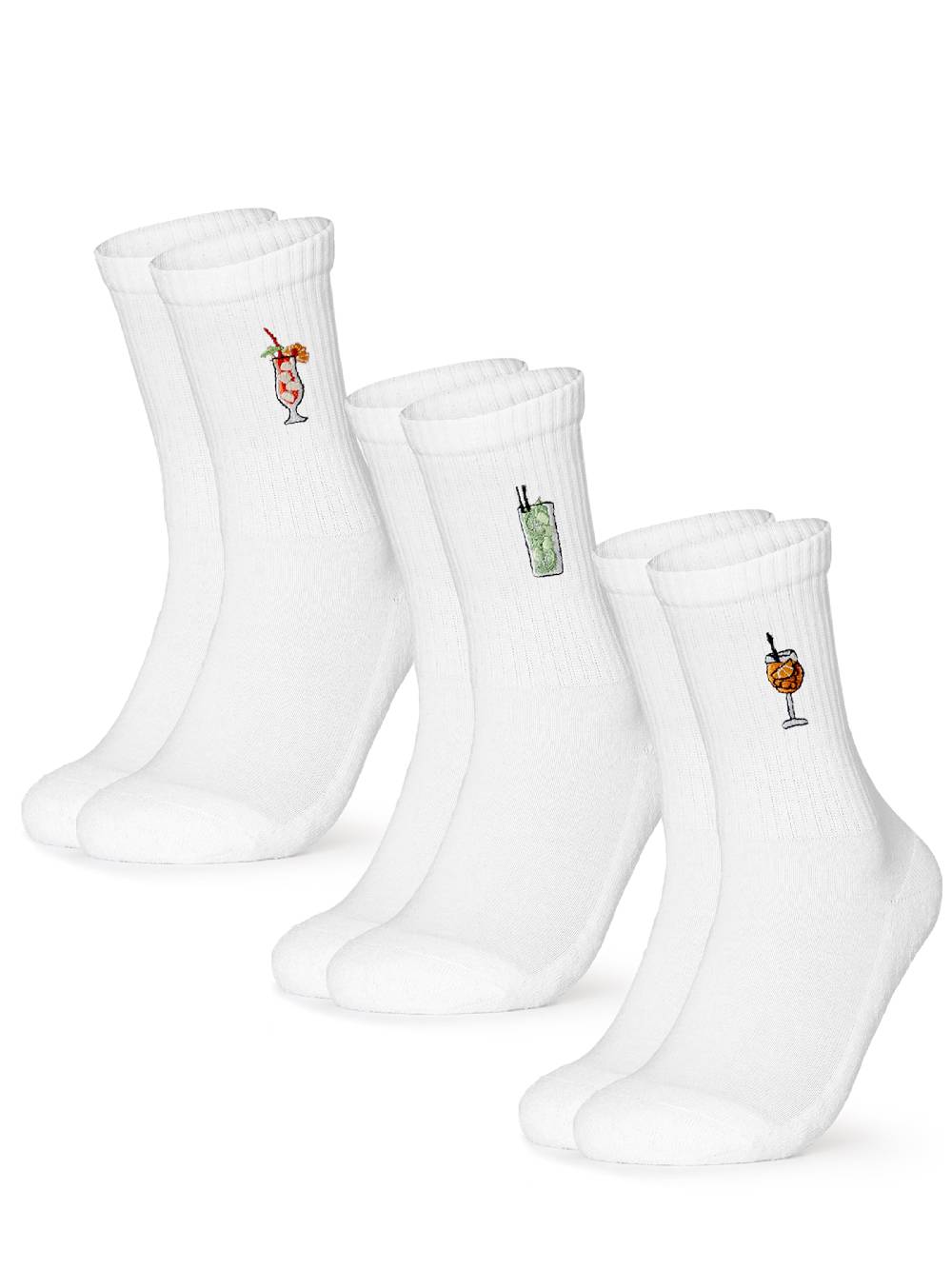 Occulto Socks 'Robin' in White Blitzangebot