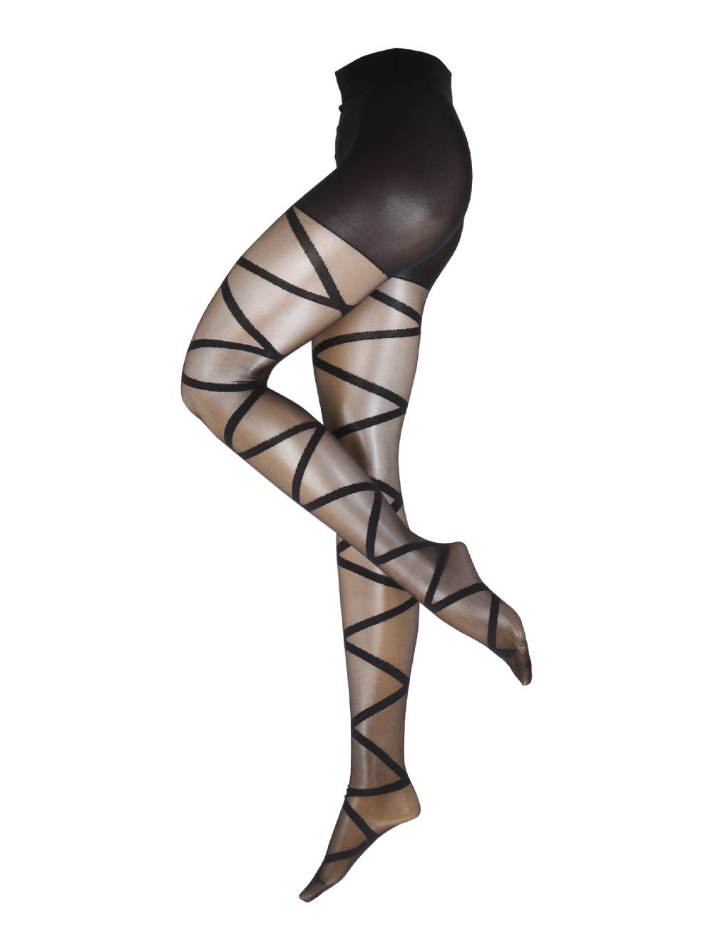 Hunkemöller Fine Tights 'Open Gladiator' in Black Letzte 2 Tage