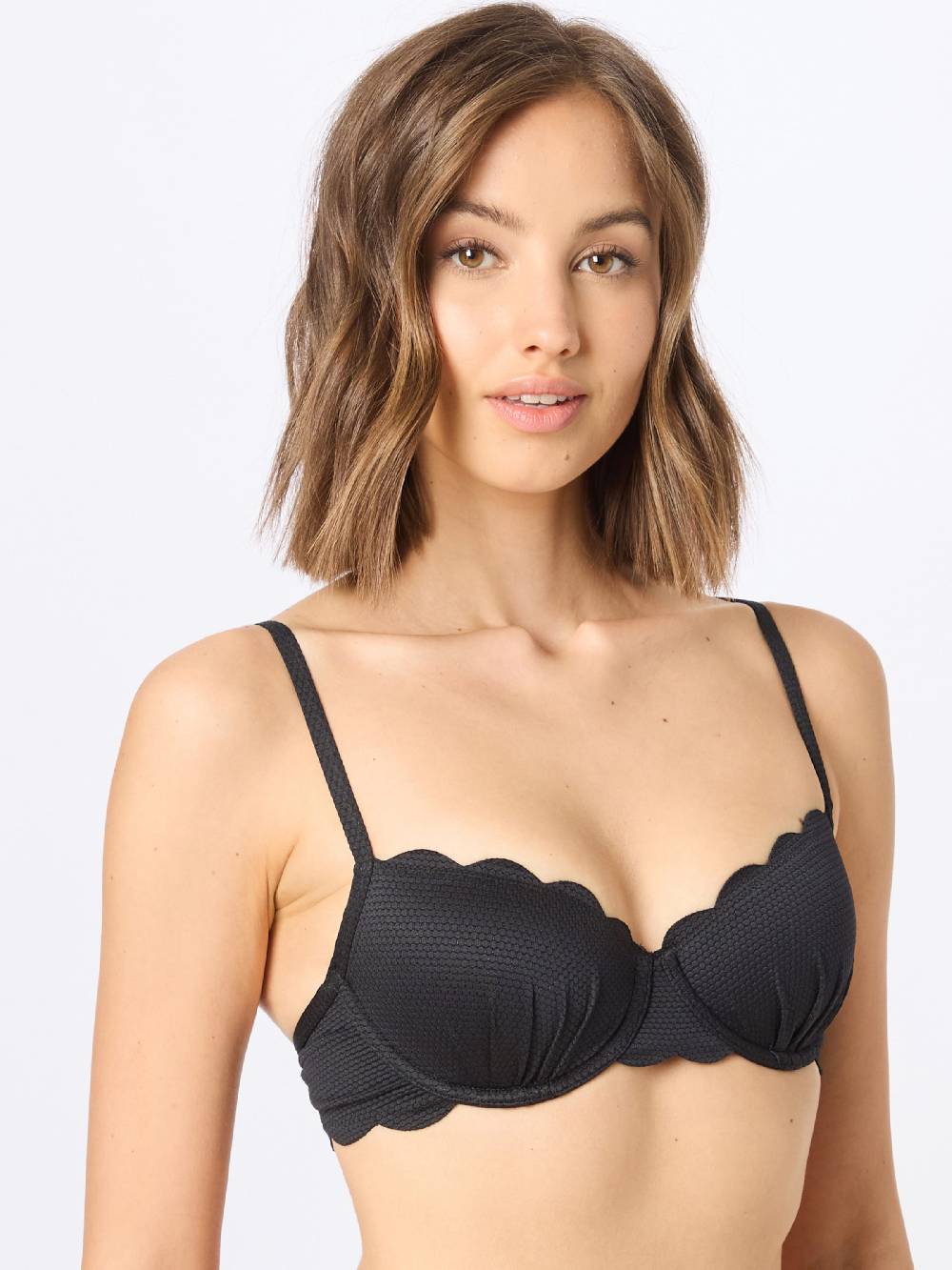 Hunkemöller T-shirt Bikini Top in Black Günstiger Verkauf