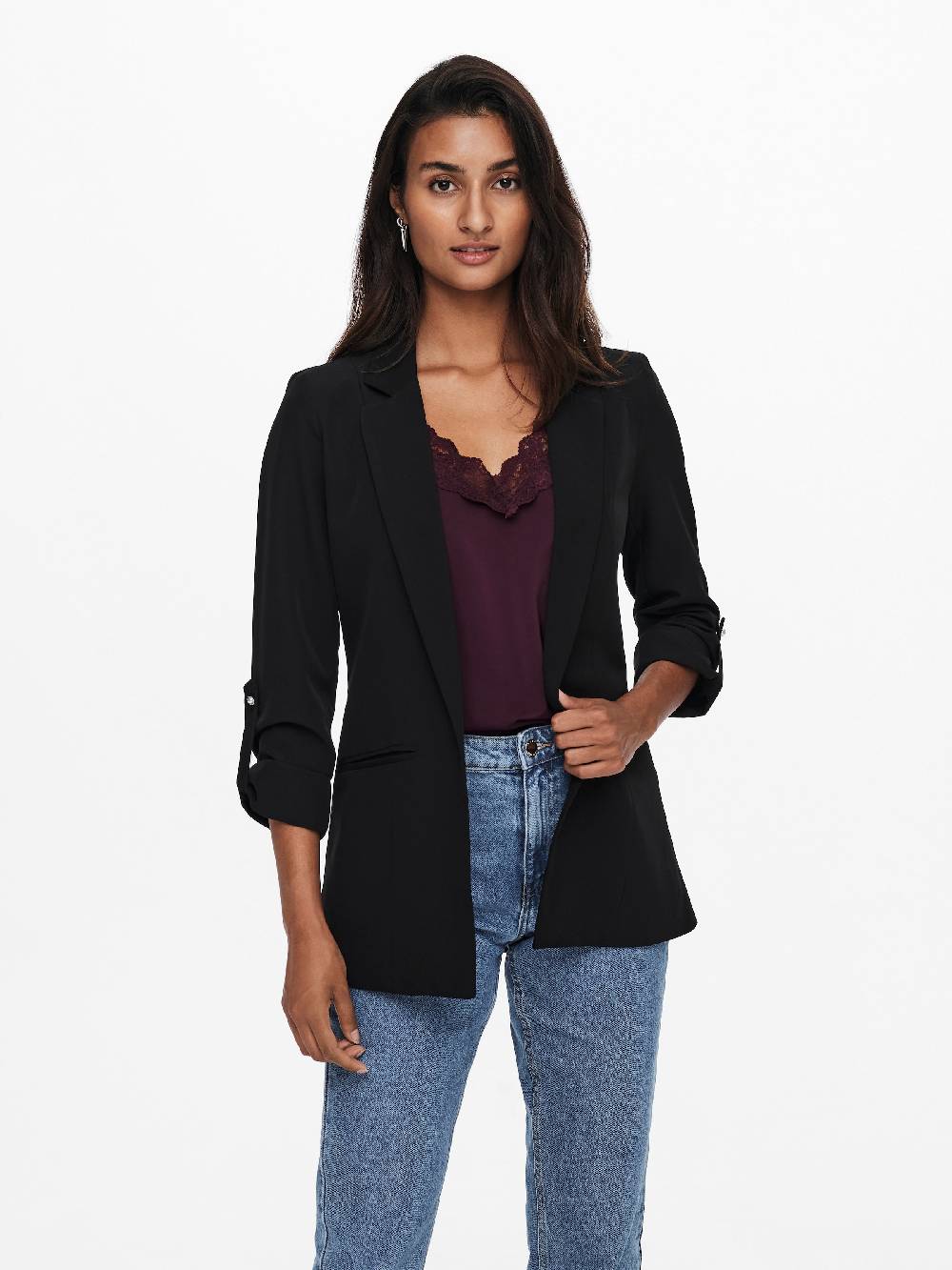ONLY Blazer 'ONLKayle-Orleen' in Black Top Angebot