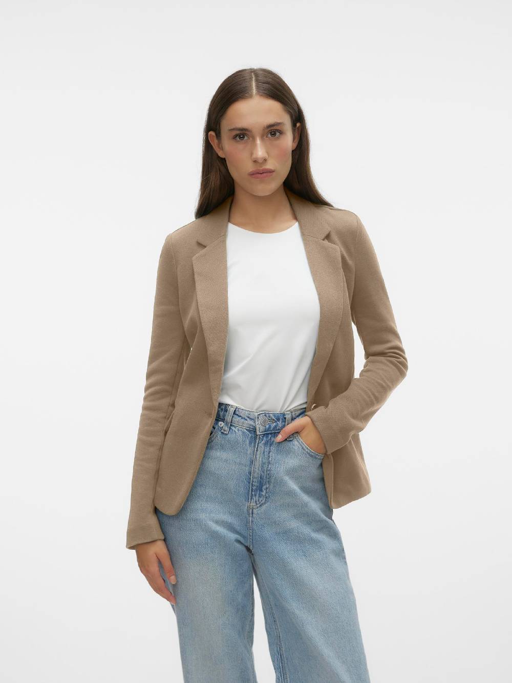 VERO MODA Blazer 'VMJulia' in Light Brown Blitzangebot