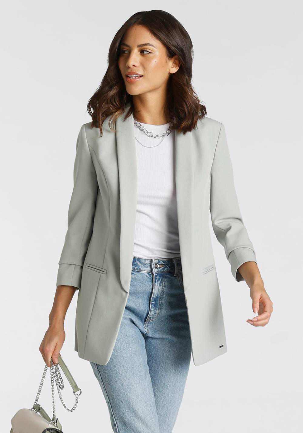 LAURA SCOTT Blazer in Green Tiefpreis