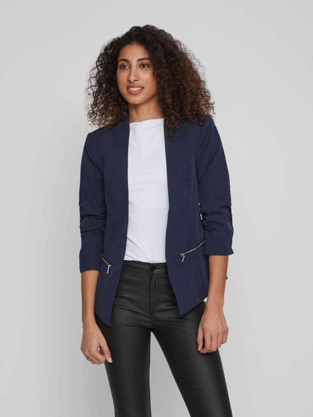 VILA Blazer in Navy Neueste Stile
