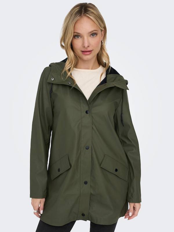 ONLY Between-Seasons Coat 'Elisa' in Dark Green Nur für heute