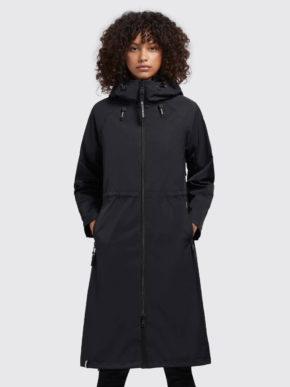 khujo Between-Seasons Coat 'Xappi' in Black zollfrei