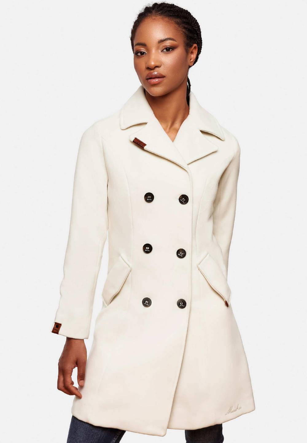 MARIKOO Between-Seasons Coat 'Nanakoo' in Natural White Angebote