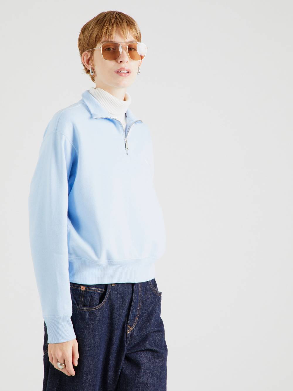 Polo Ralph Lauren Sweatshirt in Light Blue Sonderangebot