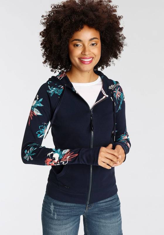 KangaROOS Zip-Up Hoodie in Blue, Marine Blue Begrenztes Angebot