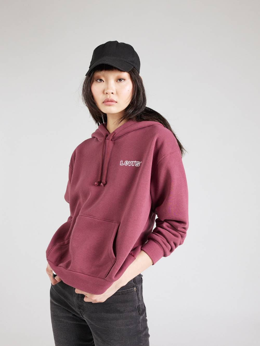 LEVI'S ® Sweatshirt in Burgundy Weihnachtsangebot