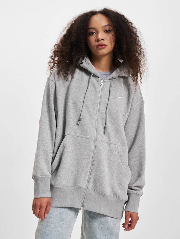 Nike Sportswear Zip-Up Hoodie 'Phoenix FLC' in Mottled Grey Jubiläumsangebot
