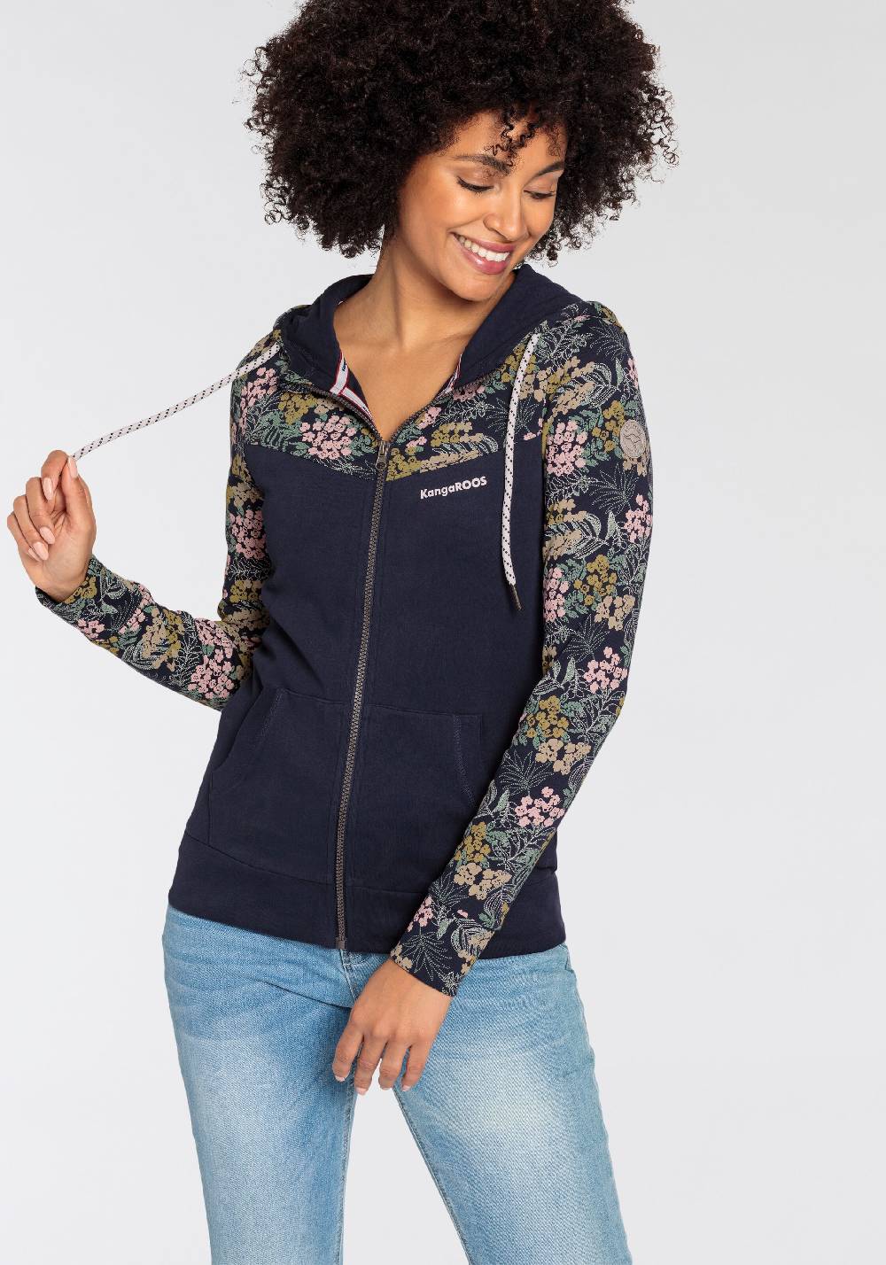 KangaROOS Zip-Up Hoodie in Marine Blue Top Angebot