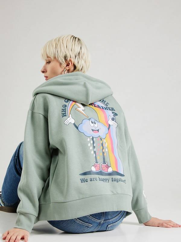 Eight2Nine Zip-Up Hoodie in Mint Zeitlich begrenztes Angebot