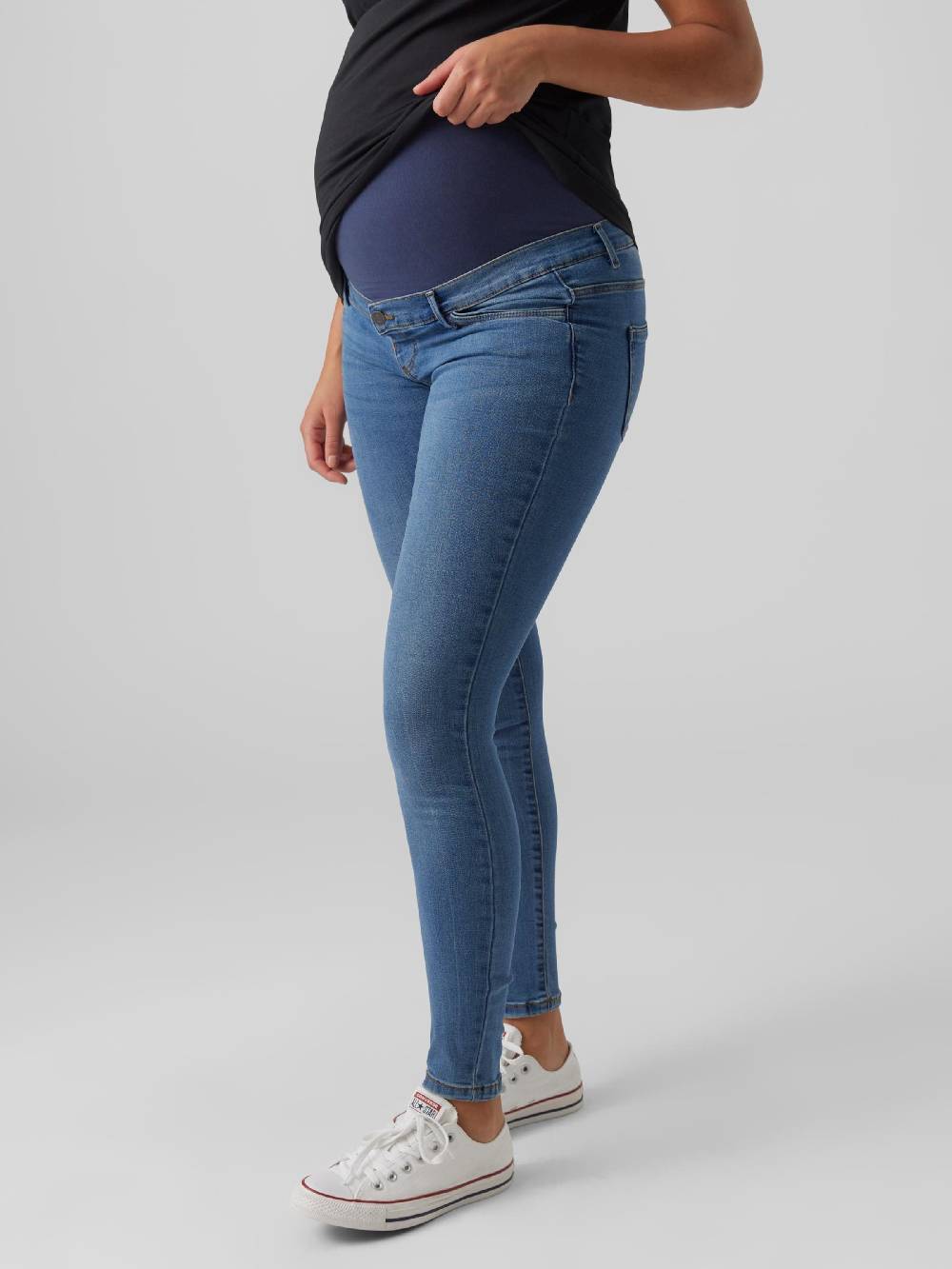 Vero Moda Maternity Skinny Jeans 'TANYA' in Blue Denim Exklusive Angebote