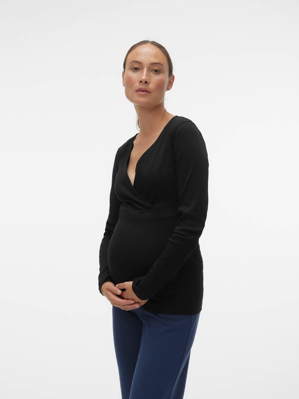 Vero Moda Maternity Shirt 'LAVENDER' in Black VIP-Rabatte