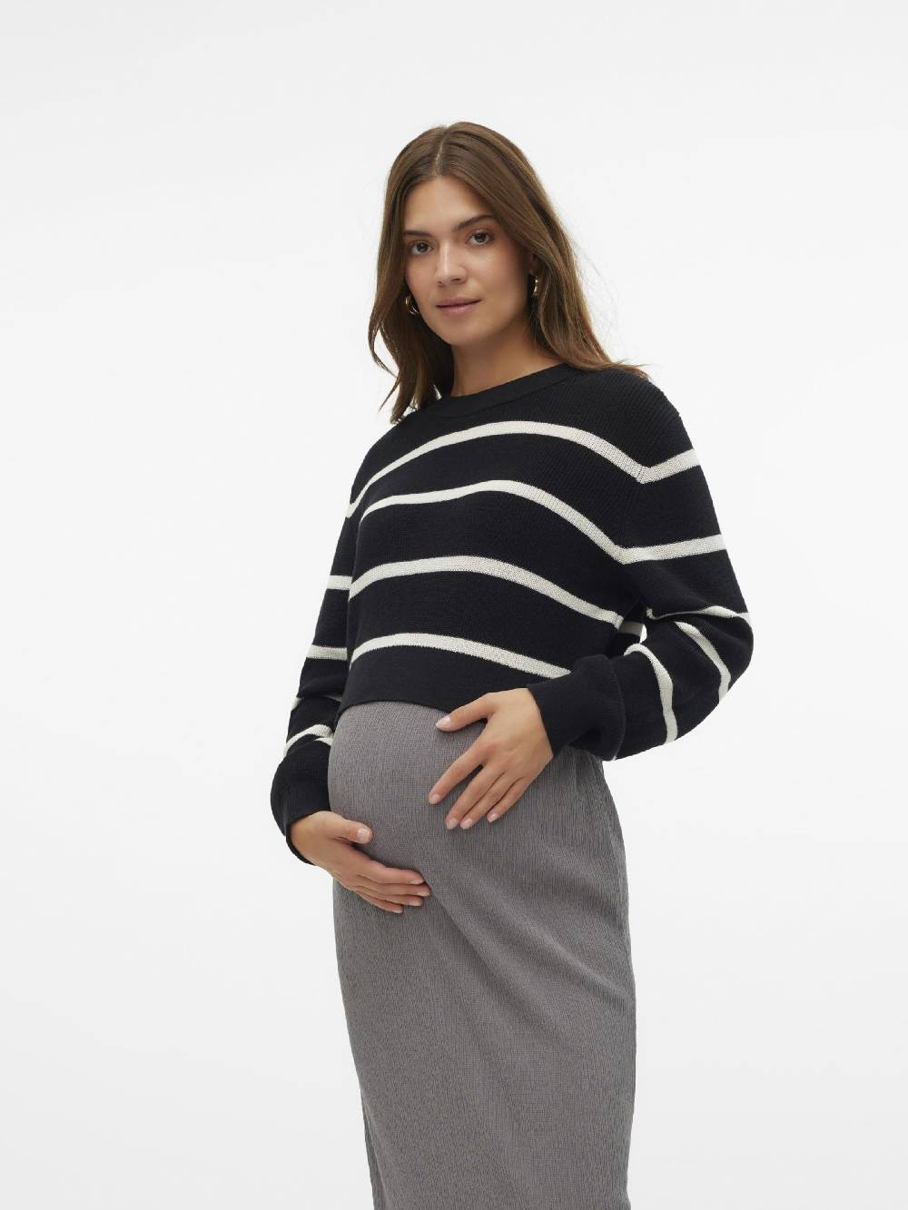 MAMALICIOUS Sweater 'MLPAMELA' in Black Wochenangebot