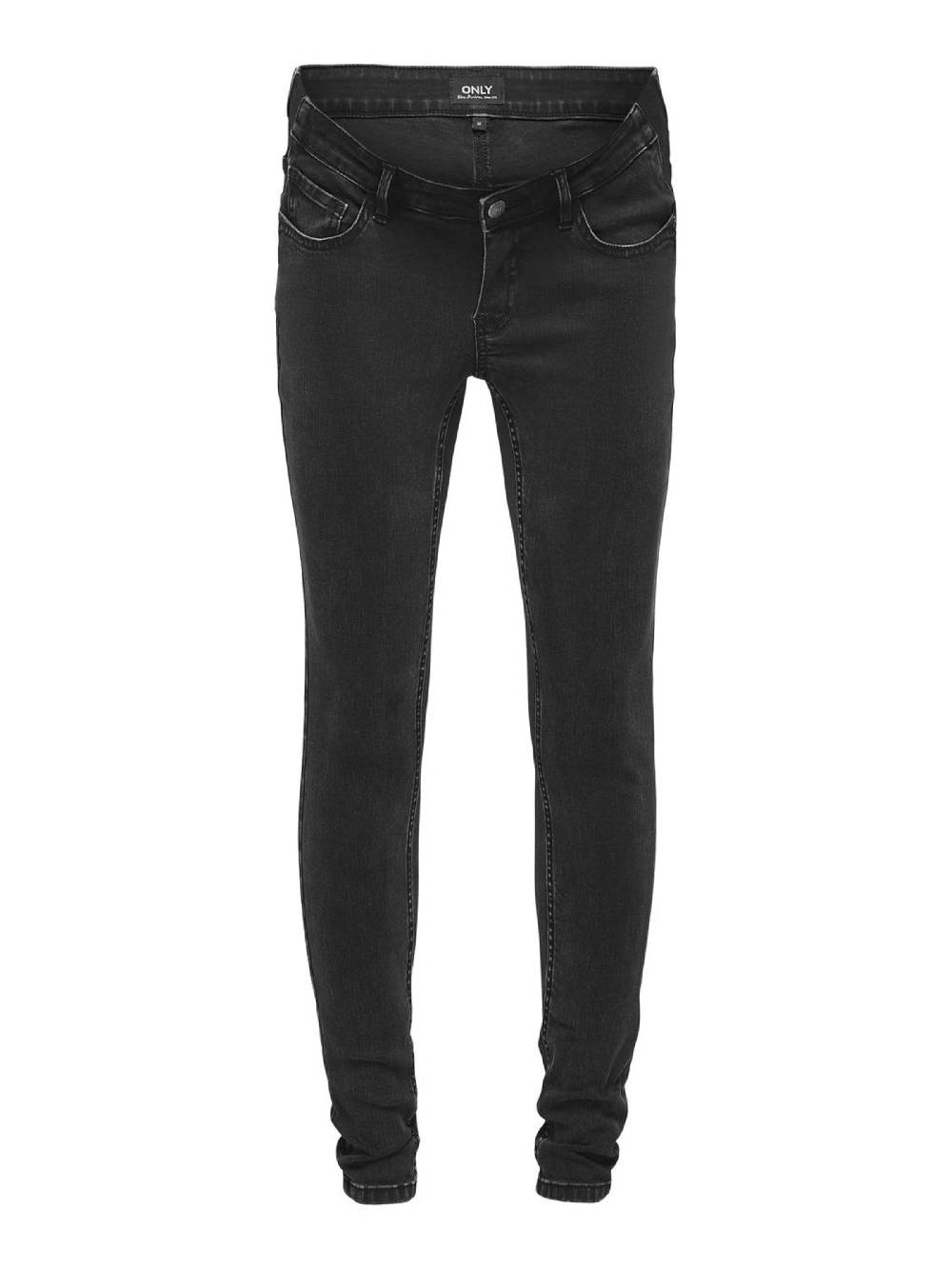 Only Maternity Skinny Jeans in Black Denim Nur noch ein Tag übrig