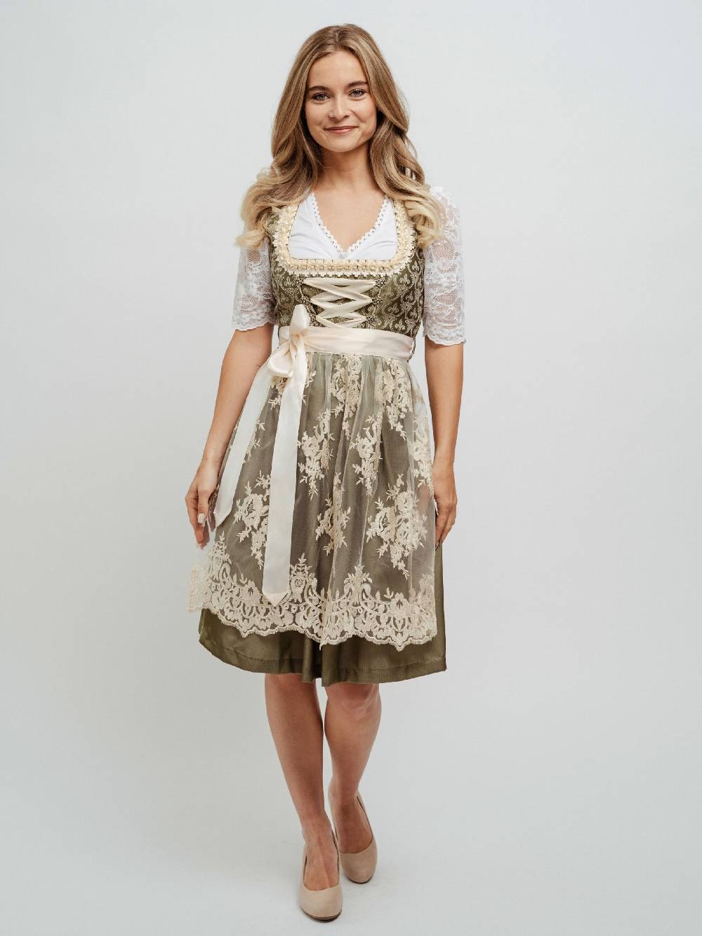 Hofglanz Dirndl in Green Riesige Rabatte