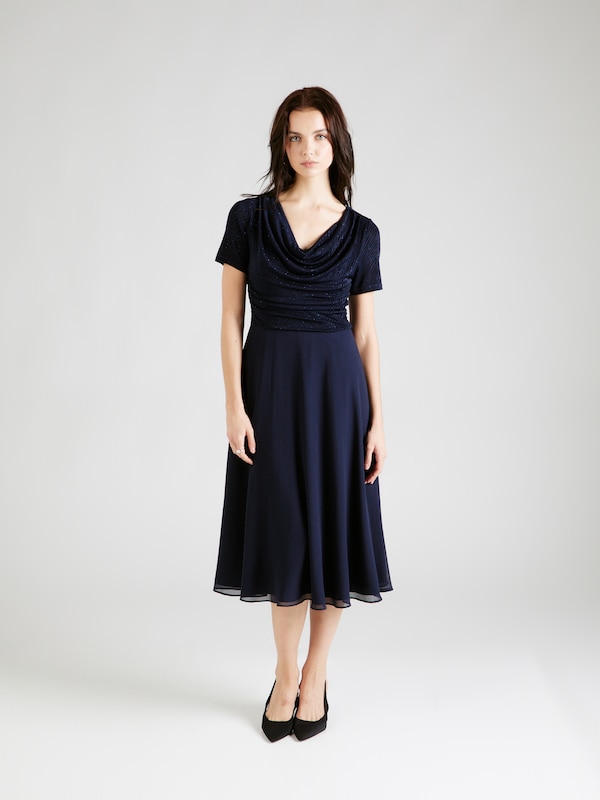 Vera Mont Cocktail Dress in Dark Blue Fabrikladen