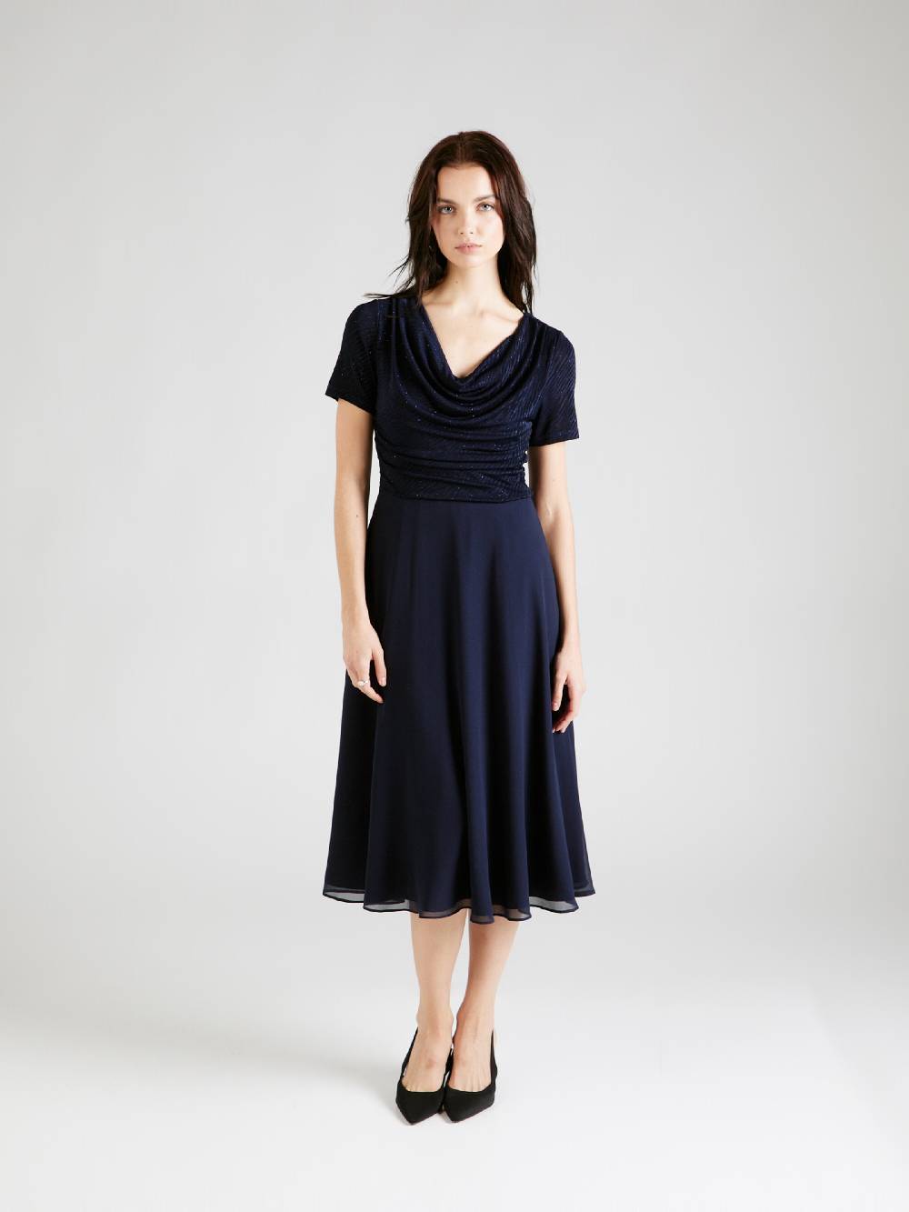 Vera Mont Cocktail Dress in Dark Blue Fabrikladen