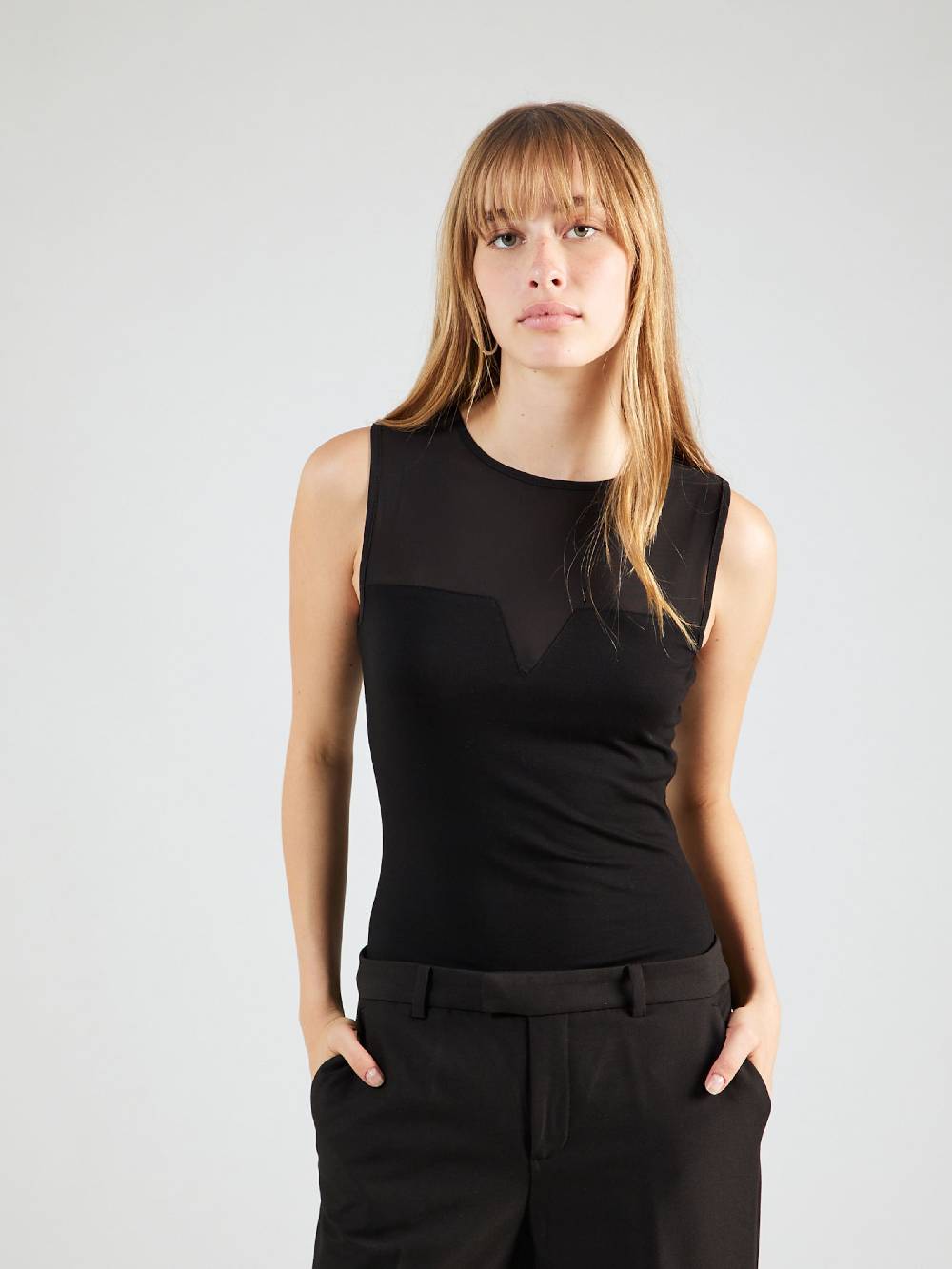 ABOUT YOU Shirt Bodysuit 'Jill' in Black Online Outlet