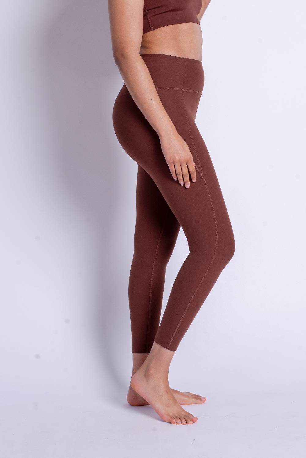 Girlfriend Collective Skinny Workout Pants in Brown Letzter Tag