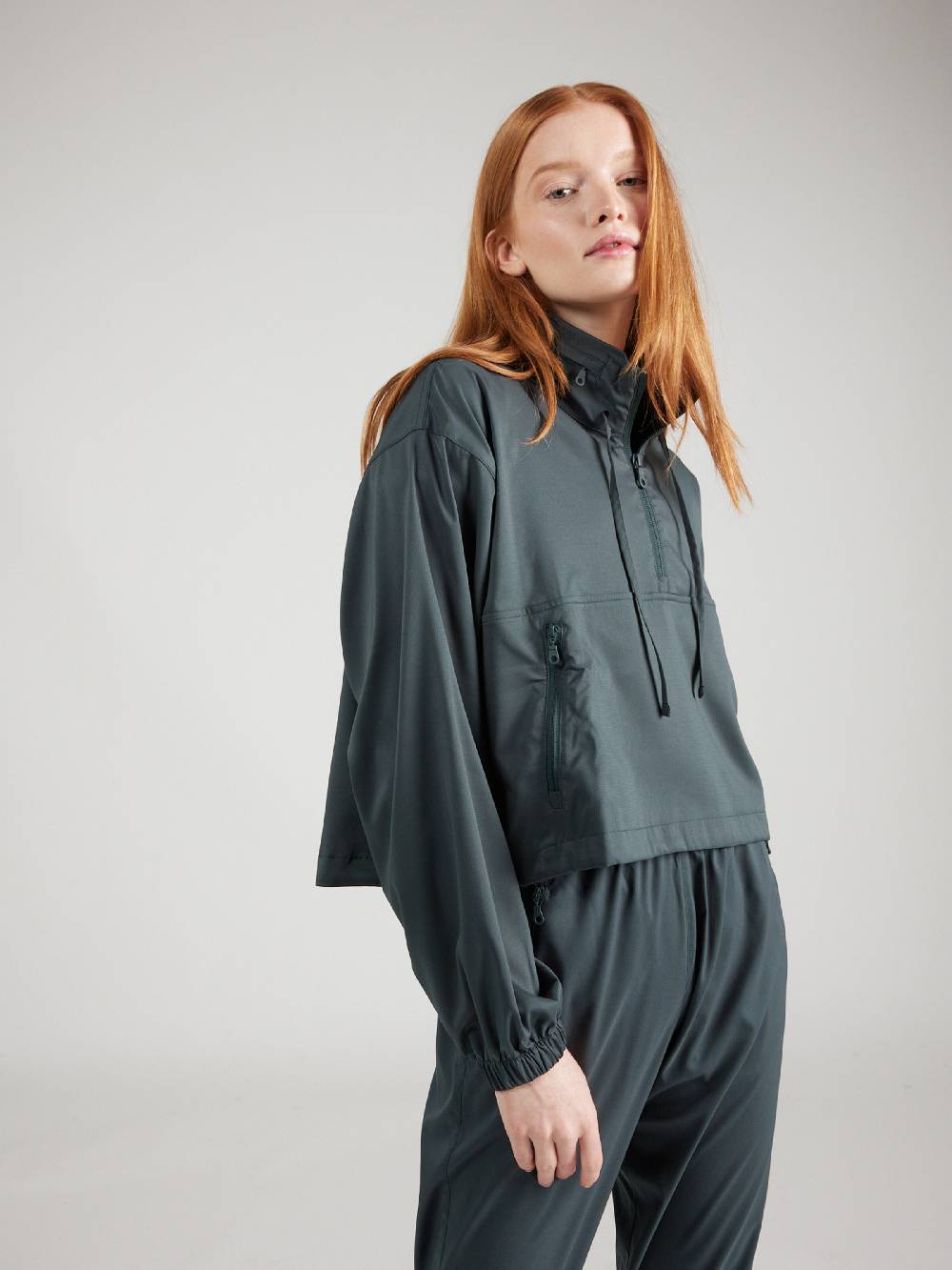 Girlfriend Collective Athletic Jacket 'Hummingbird' in Emerald Bis zu 65% Rabatt