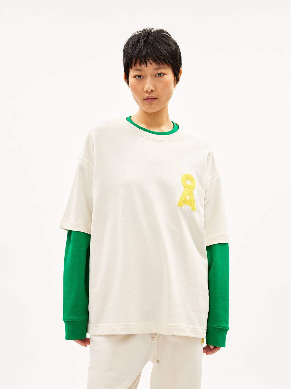 ARMEDANGELS Shirt 'Mikas' in Beige Clearance-Verkauf