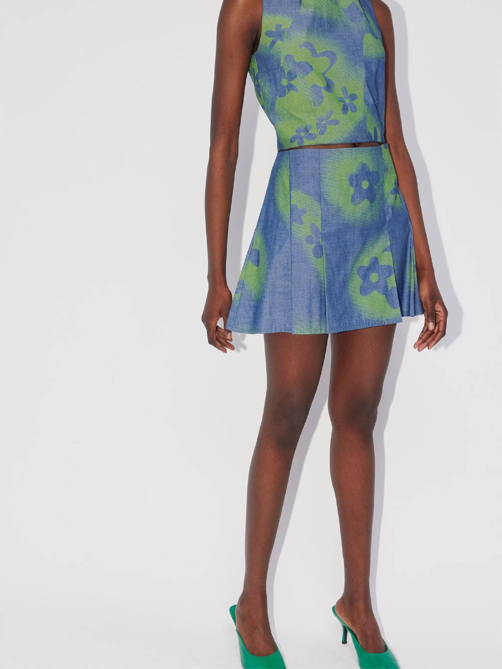 ABOUT YOU REBIRTH STUDIOS Skirt 'Eri' in Blue, Green Fabrikverkauf
