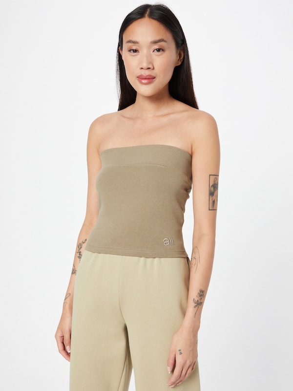 A LOT LESS Top in Olive Kostenloser Versand