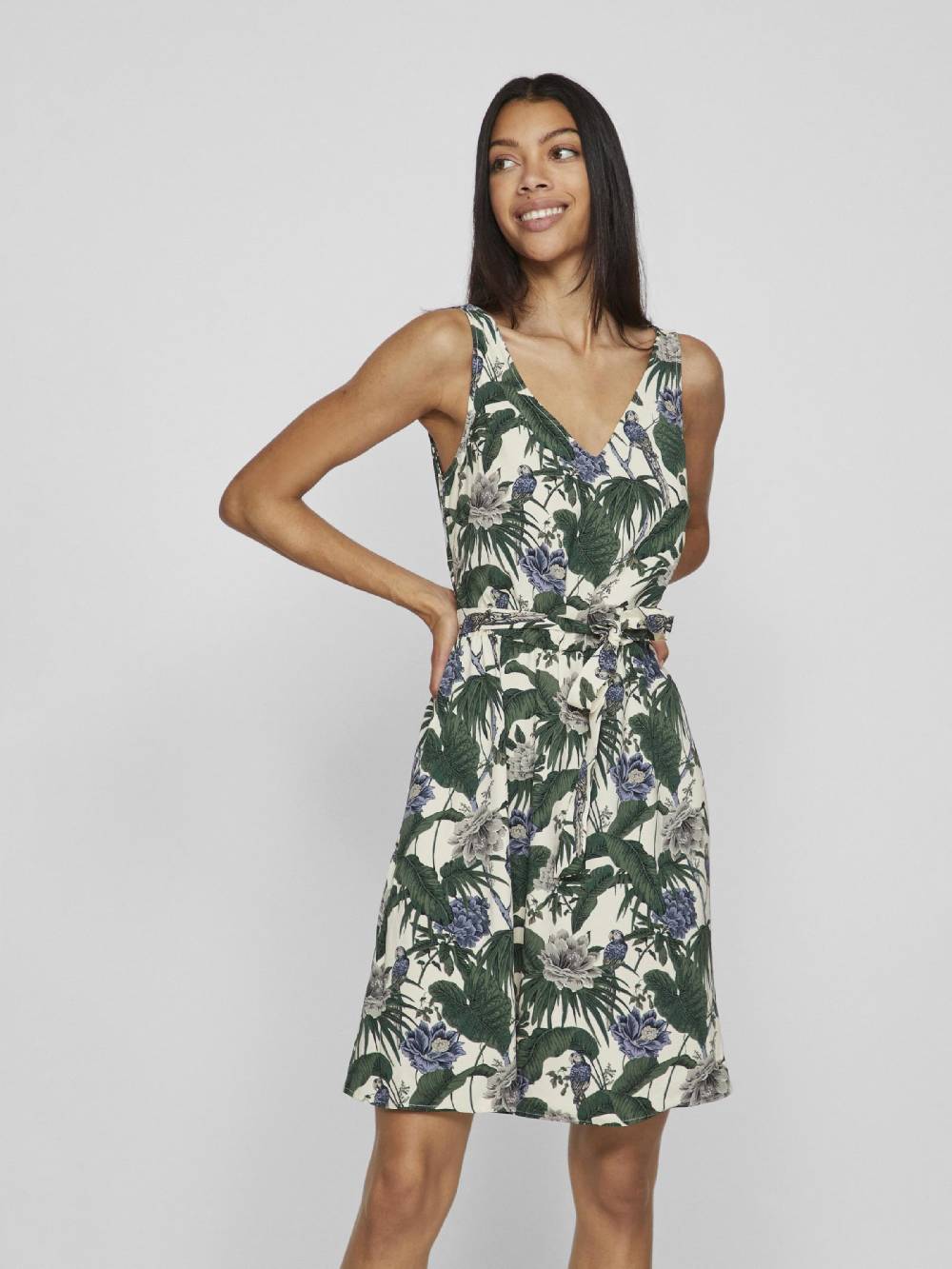 VILA Summer Dress 'VIKristina Laia' in Wool White Top Angebot