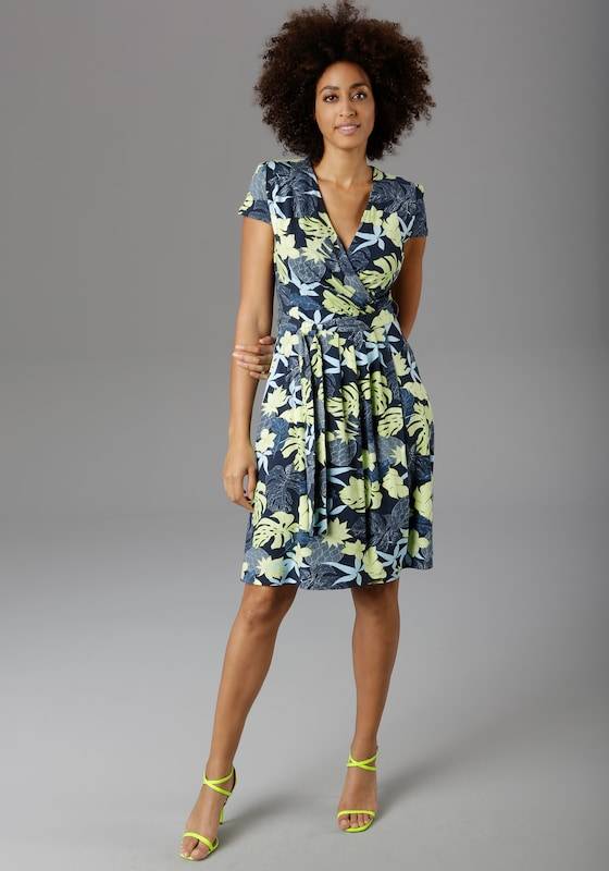 Aniston SELECTED Summer Dress in Mixed Colors Saisonale Angebote