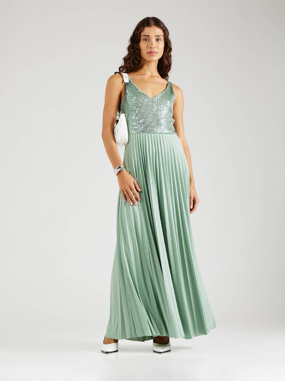 ABOUT YOU Dress 'Mimi Dress' in Light Green Super Sparpreis
