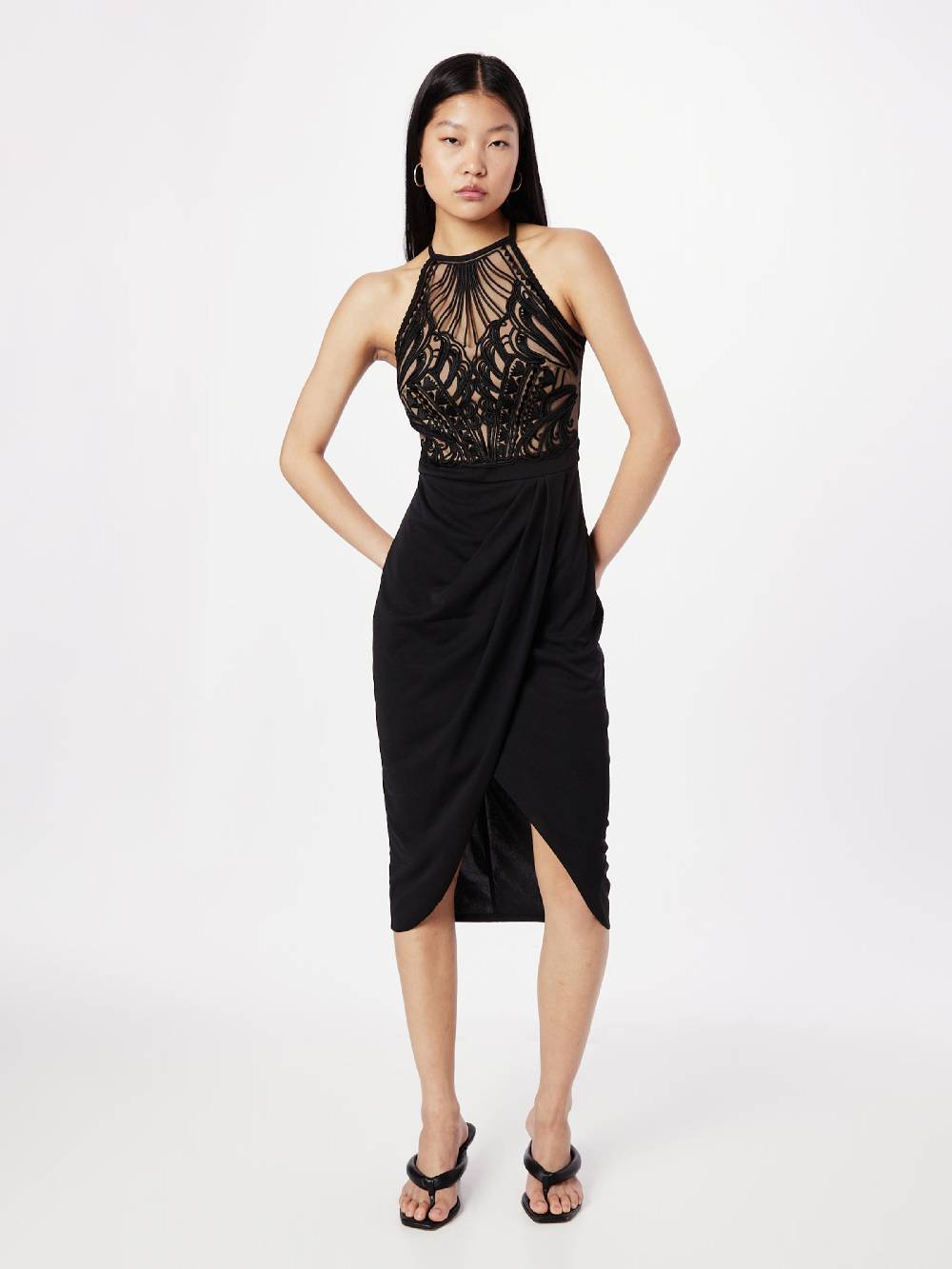 Lipsy Cocktail Dress 'Nelli' in Black Bis zu 65% Rabatt
