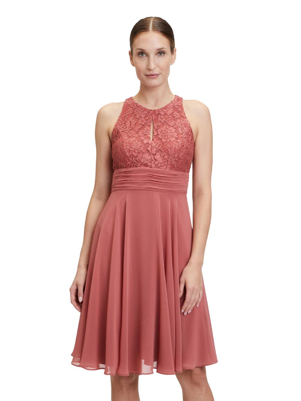 Vera Mont Cocktail Dress in Rusty Red Discount Store für neue Produkte