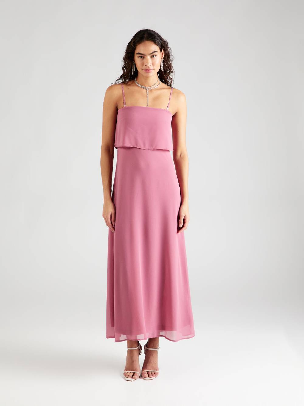 VILA Evening Dress 'MILINA' in Dusky Pink Schlussverkauf