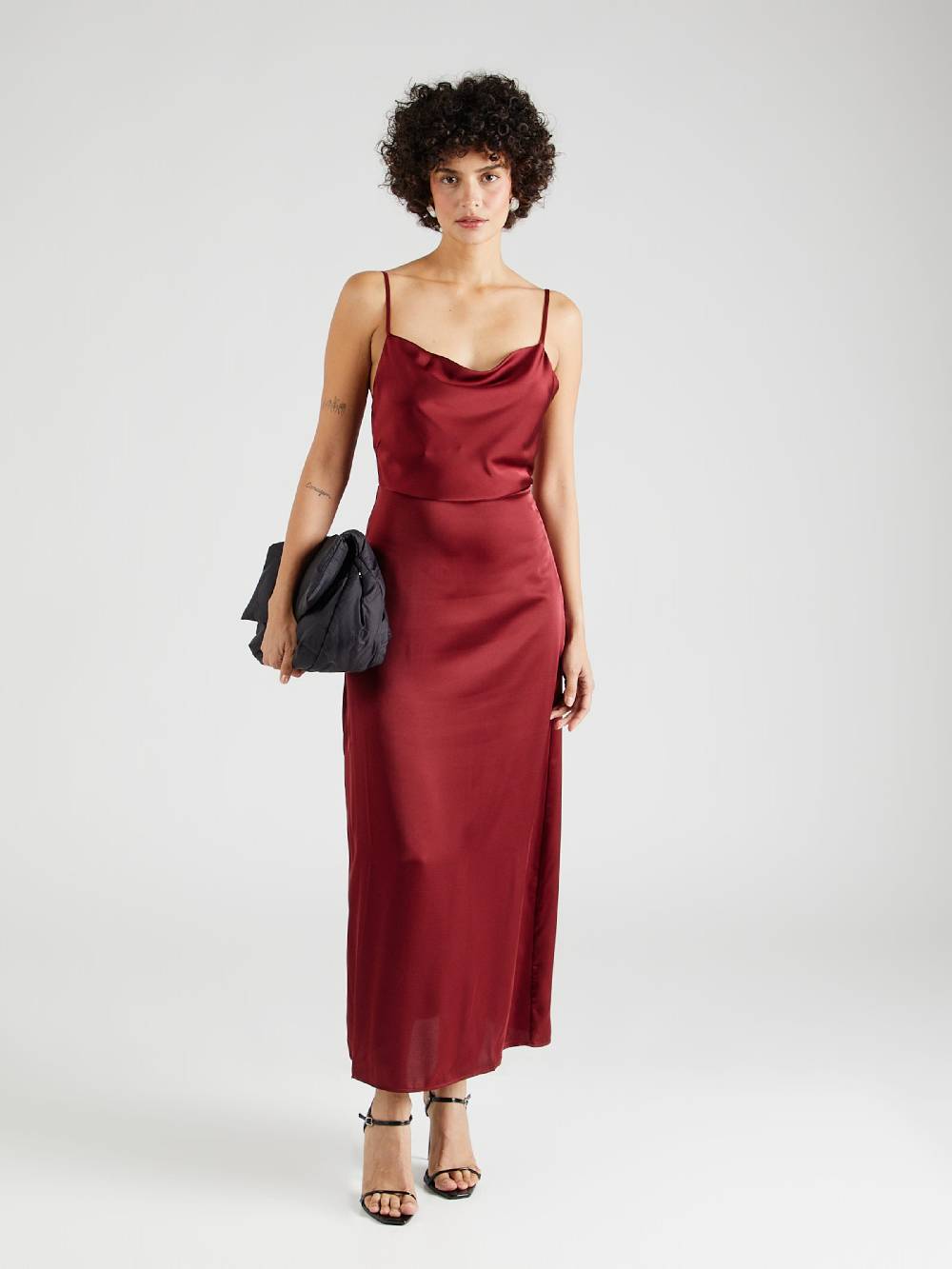 VILA Evening Dress 'VIRavenna' in Wine Red Fabrikverkauf