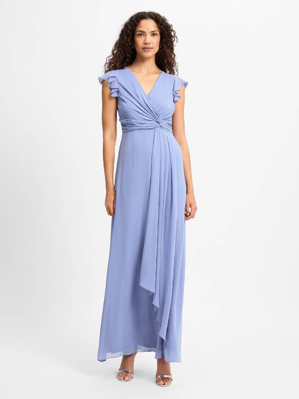 Marie Lund Evening Dress in Smoke Blue Meist gekauft
