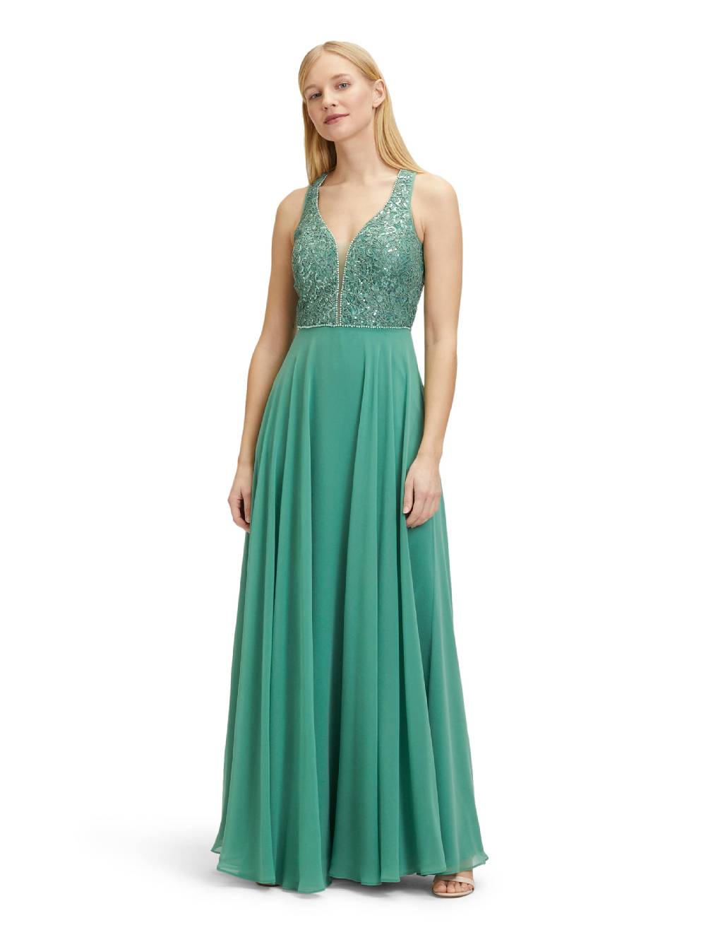 Vera Mont Evening Dress in Green Osterangebot