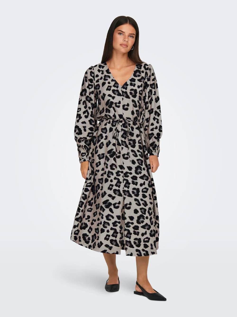 JDY Dress 'JDYCAROLINE' in Grey, Graphite VIP-Rabatte