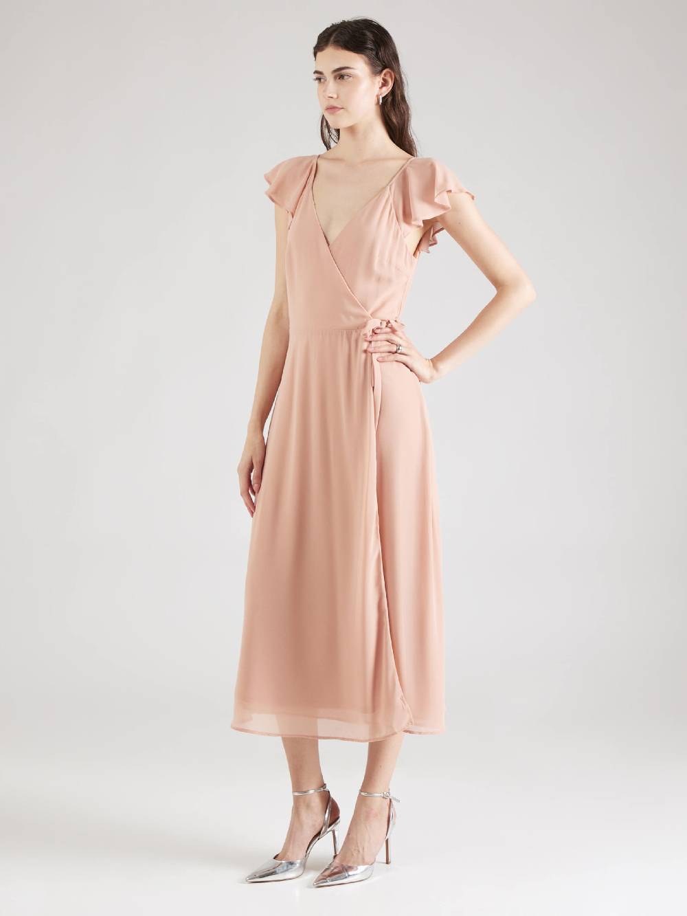 VILA Dress 'Bonan' in Dusky Pink Tiefpreis